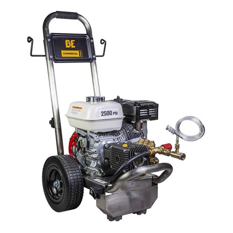 Image of BE PE-2565HWSCOMSP 2,500 psi - 3.0 gpm gas pressure washer with Honda gx200 engine and comet triplex pump