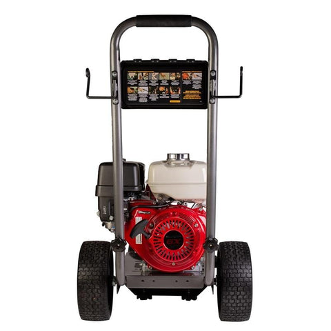 BE B389HC 3,800 psi - 3.5 gpm gas pressure washer with Honda gx200 engine and comet triplex pump