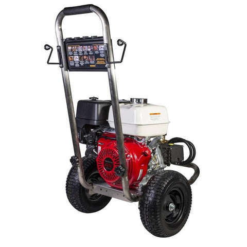 Image of BE PE-4013HWPSGEN 4,000 PSI - 4.0 GPM Gas pressure washer with Honda GX390 Engine and general triplex pump.