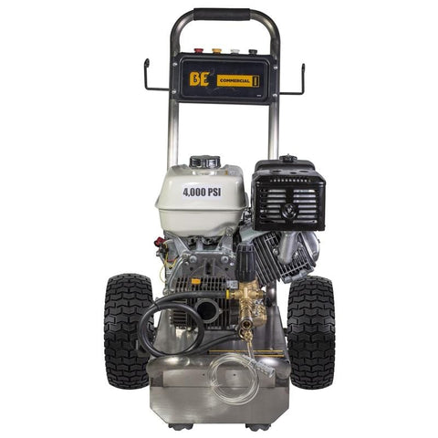 Image of BE PE-4013HWPSCOMZ 4,000 psi - 4.0 gpm gas pressure washer with Honda gx390 engine and comet triplex pump