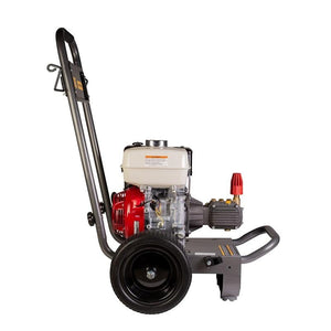 BE B389HC 3,800 psi - 3.5 gpm gas pressure washer with Honda gx200 engine and comet triplex pump