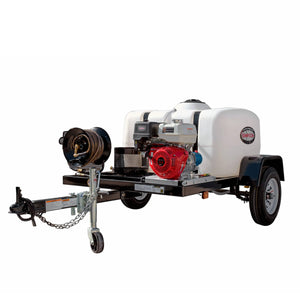 Simpson 4200 PSI at 4.0 GPM with HONDA GX390 CAT Triplex Plunger Pump Cold Water Professional Gas Pressure Washer Trailer 95002