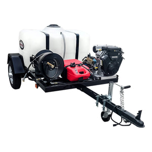 Simpson 4200 PSI at 4.0 GPM VANGUARD V-Twin with CAT Triplex Plunger Pump Cold Water Professional Gas Pressure Washer Trailer 95004