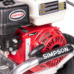 Simpson ALH3228-S Aluminum ALH3228-S 3400 PSI at 2.5 GPM HONDA GX200 with CAT Triplex Plunger Pump Cold Water Professional Gas Pressure Washer 60735