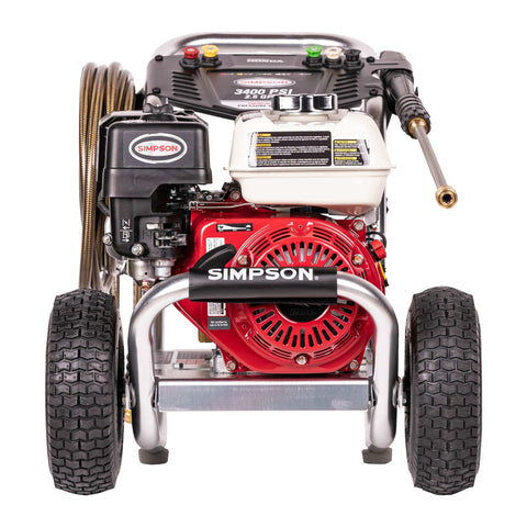 Image of Simpson ALH3228-S Aluminum ALH3228-S 3400 PSI at 2.5 GPM HONDA GX200 with CAT Triplex Plunger Pump Cold Water Professional Gas Pressure Washer 60735