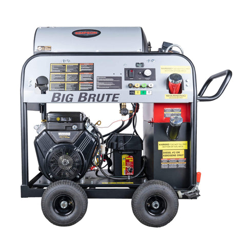 Image of Simpson BB65108 Big Brute BB65108 4000 PSI at 4.0 GPM VANGUARD V-Twin Gear Box Hot Water Professional Gas Pressure Washer 65108