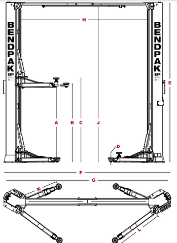 Image of Bendpak | 2-Post Lift | XPR-10AXLS | 5175991
