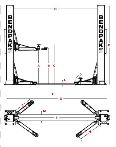 Image of Bendpak | 2-Post Lift | XPR-12FDL | 5175403