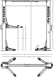Bendpak | 2-Post Lift | XPR-15CL | 5175408