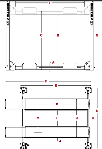 Image of Bendpak | 4-Post Lift | HD-7W | 5175120