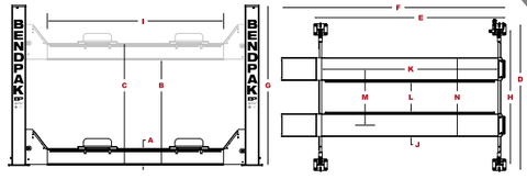 Image of Bendpak | 4-Post Lift | HDS27X | 5175164