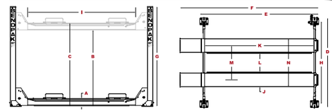 Image of Bendpak | 4-Post Lift | HDS14X | 5175173
