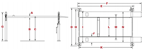 Image of Bendpak | 4-Post Lift | HD-7500BLX | 5175315
