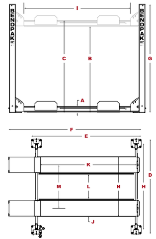 Image of Bendpak | 4-Post Lift | HD-7P | 5175510