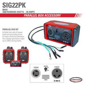 Simpson SIG22PK SIMPSON Parallel Box Kit for Linking Inverter Generators 80442