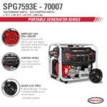 Simpson SPG7593E SIMPSON PowerShot Portable 7500W/9375W Generator 70007