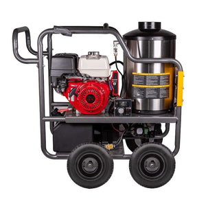 BE HW4013HG 4,000 psi - BE 4.0 gpm hot water pressure washer with Honda gx390 engine and general triplex pump